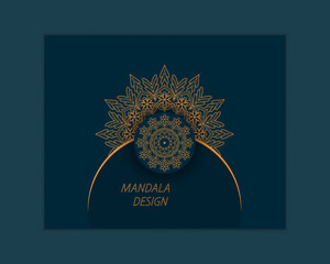 Seamless vector mandala pattern design. luxury ornamental mandala design background in gold color .Creative luxury mandala background design .