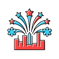 Fototapeta premium Fireworks and celebration.