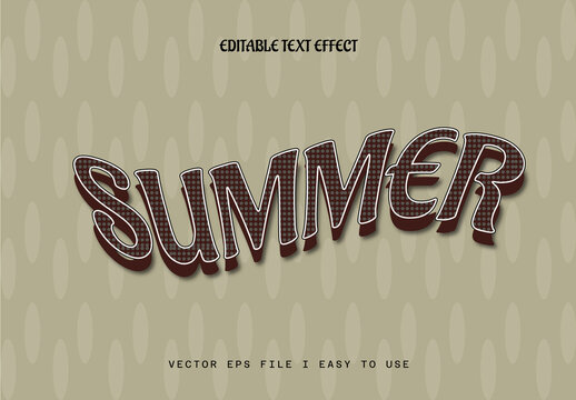 Summer Text Effect Design