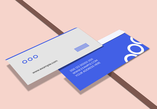 A10 Envelope Cover Mockup Template