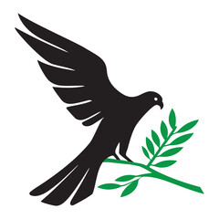 Bird silhouette logo and tattoo design.