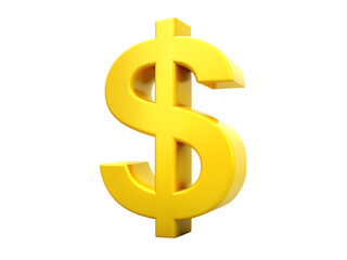 Golden Dollar Sign: Finance, Wealth, Currency Symbol