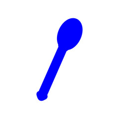 spoon icon, spoon icon vector, blue  spoon, spoon