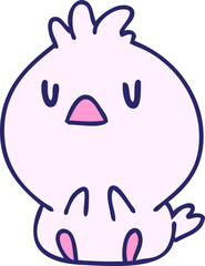 cartoon of a cute little bird