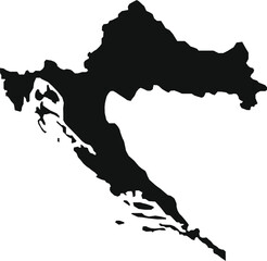 Simple Layout of Croatia