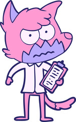 cartoon annoyed fox