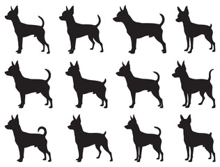 ENGLISH TOY TERRIER DOG SILHOUETTE