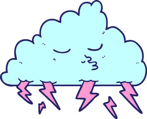 cartoon storm cloud