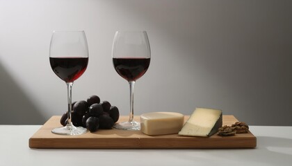  Red Wine and cheese board
