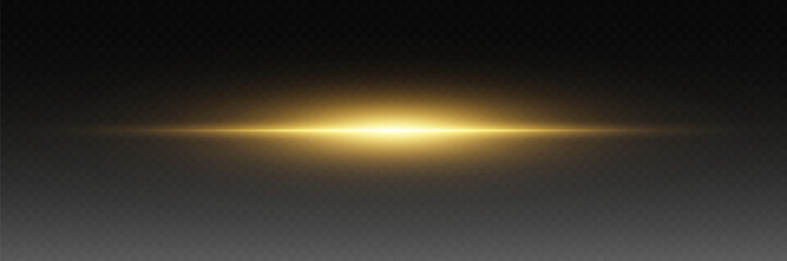 Glowing golden lines of light with motion blur effect. Concept of speed or energy.