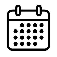 Simple Calendar Icon Vector Illustration for Date and Event Planning