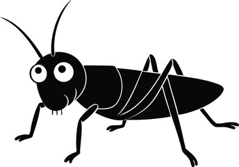 silhouette of a grasshopper