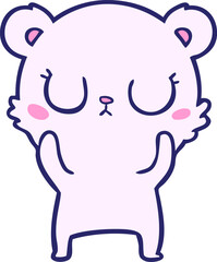 happy polar bear cartoon