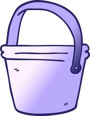 cartoon doodle bucket