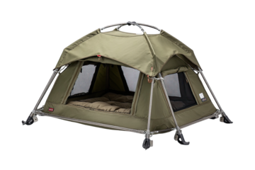 Compact, dome-shaped tent ideal for outdoor adventures.  Features a simple, lightweight design with a sleeping area and mesh panels for ventilation