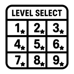 Level Select Game Interface - User Progress Icon
