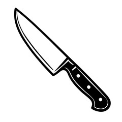 Classic Chef's Knife - Kitchen Utensil Icon