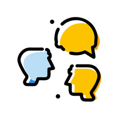 vector illustration of a speech bubble
