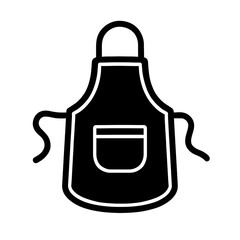 Cooking Kitchen Apron Outline Icon - Chef Uniform and Domestic Protection Symbol