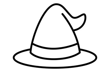 魔女の帽子のシンプルアイコンベクターイラスト ハロウィン
