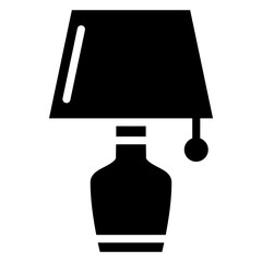 Table Lamp  Icon Element For Design
