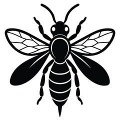 wasp vector sihouette