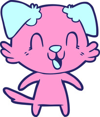 laughing cartoon dog