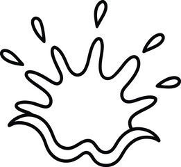 vector illustration of an abstract splash