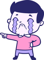 cartoon man crying