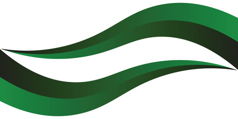 Modern green background. Graphic design pattern background template with dynamic wave shapes. modern vector ilustration