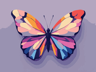 butterfly on light background