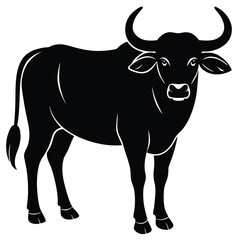 water buffalo vector sihouette