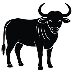 water buffalo vector sihouette