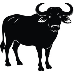 water buffalo vector sihouette