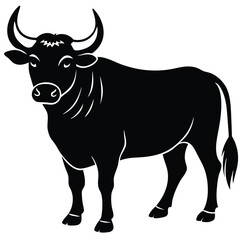water buffalo vector sihouette