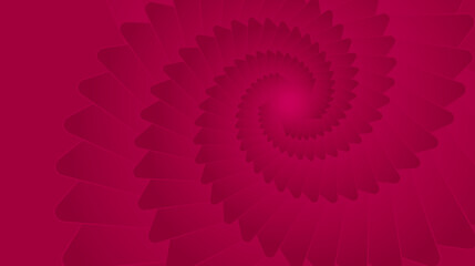 Abstract red background with natural spiraling geometric fibonacci pattern, banner for psychology and spiritual development with golden ratio grid.