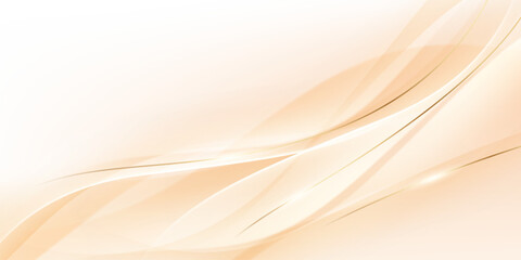 Abstract background design Modern beige and gold geometric element design.