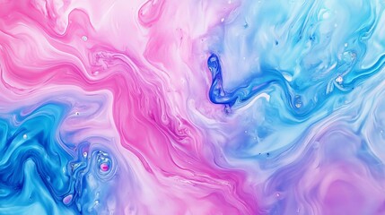 A trendy, abstract background with a messy, pastel design. It looks like blue watercolor paint splattered and bleached on fabric.
