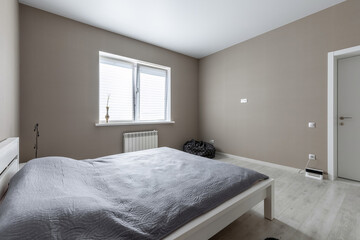 Minimal Bedroom Interior with Window Light