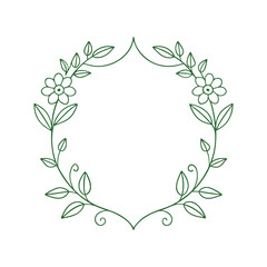 Ramadan and eid floral frame border