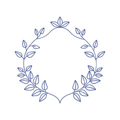 Floral design frame for eid celebration