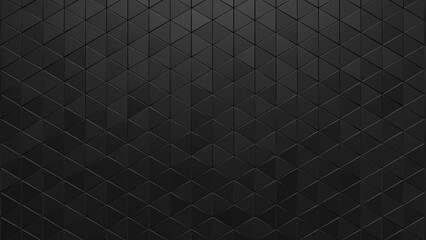 Geometric background with triangle shape pattern - 3d illustration