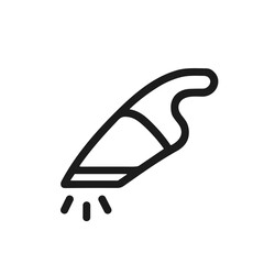 Minimalist Outline Handdrawn Vacuum Cleaner Appliance Cleaning Tool Icon