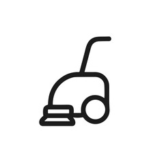 Minimalist Outline Style Carpet Cleaner Machine Device Home Appliance Icon