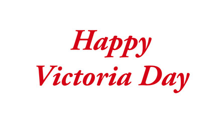 Canadian Happy Victoria Day Celebration Illustration
