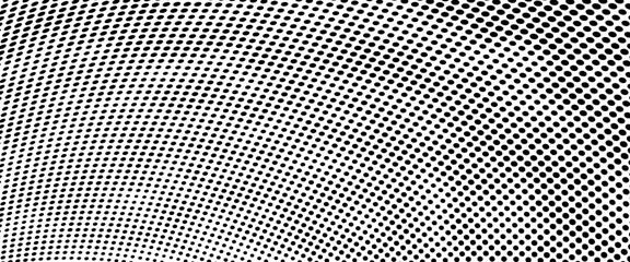 Halftone gradient. Dotted gradient, smooth dots spraying and halftones dot. seamless horizontal geometric pattern
