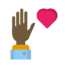 Obraz premium Volunteer Vector Icon