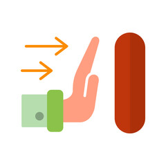 Push Vector Icon