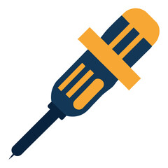 screwdriver icon isolated on white background