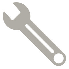 wrench icon isolated on white background